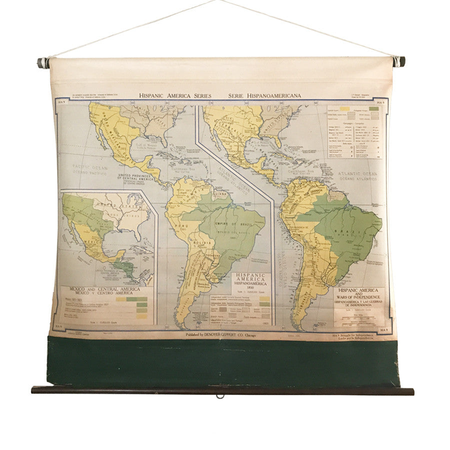Classroom Hispanic America Map
